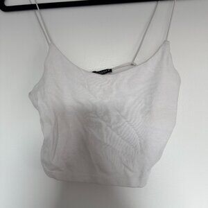 Zara Mini White Tank Top